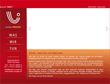Tablet Screenshot of lindner-projekt.de